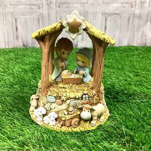 Precious Moments Holy Family Nativity Musical Away in the Manger